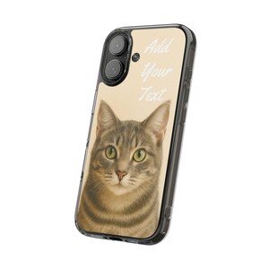 Funda personalizada para móvil con retrato de mascota, funda para subir fotos de perros y gatos, carcasa personalizada para iPhone, funda protectora de TPU, regalo para amantes de las mascotas imagen 7