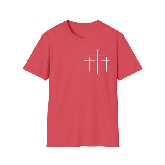 Faith Over Fear Unisex Tee, Christian Gift Shirt, Double-sided Print, XS-5XL, Religious Outfit, Holiday Shirt, Soft style Cross Theme Shirt