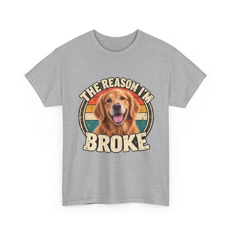 Custom Pet Photo Shirt | Personalized Dog or Cat Tee | The Reason Im Broke Retro Shirt | Funny Pet Lover Gift image 6
