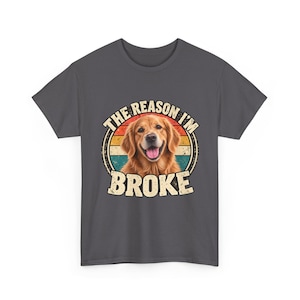 Custom Pet Photo Shirt | Personalized Dog or Cat Tee | The Reason Im Broke Retro Shirt | Funny Pet Lover Gift image 9