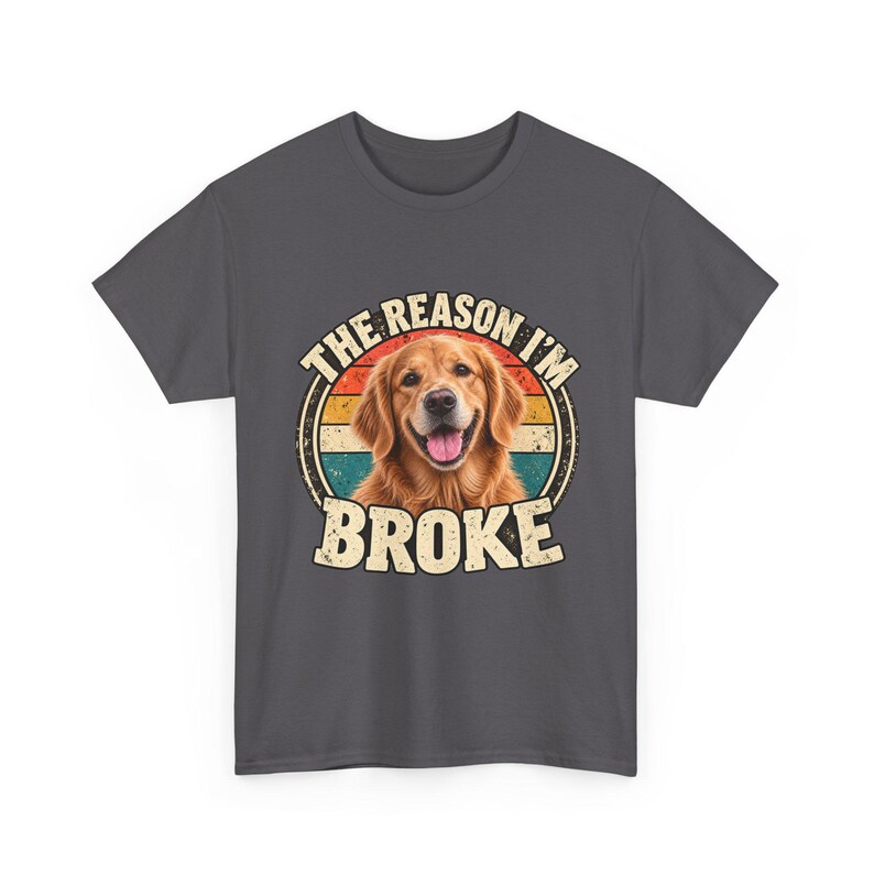Custom Pet Photo Shirt | Personalized Dog or Cat Tee | The Reason Im Broke Retro Shirt | Funny Pet Lover Gift image 9