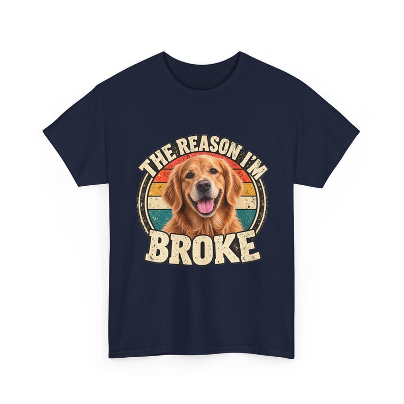Custom Pet Photo Shirt | Personalized Dog or Cat Tee | The Reason Im Broke Retro Shirt | Funny Pet Lover Gift image 10