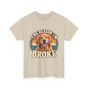 Custom Pet Photo Shirt | Personalized Dog or Cat Tee | The Reason Im Broke Retro Shirt | Funny Pet Lover Gift image 5