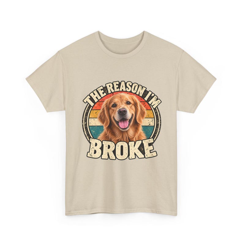 Custom Pet Photo Shirt | Personalized Dog or Cat Tee | The Reason Im Broke Retro Shirt | Funny Pet Lover Gift image 5