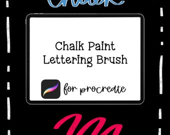 Chalk Art Procreate Brush: Rustic Lettering (Digital Download)