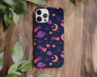 Custodia per telefono con costellazioni zodiacali romantiche / Stelle dei segni zodiacali / Compatibile con iPhone 11-17, max, pro, mini, pro max