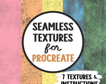 Seamless Textures for Procreate Patterns, Seamless Pattern Overlays (Commercial License)