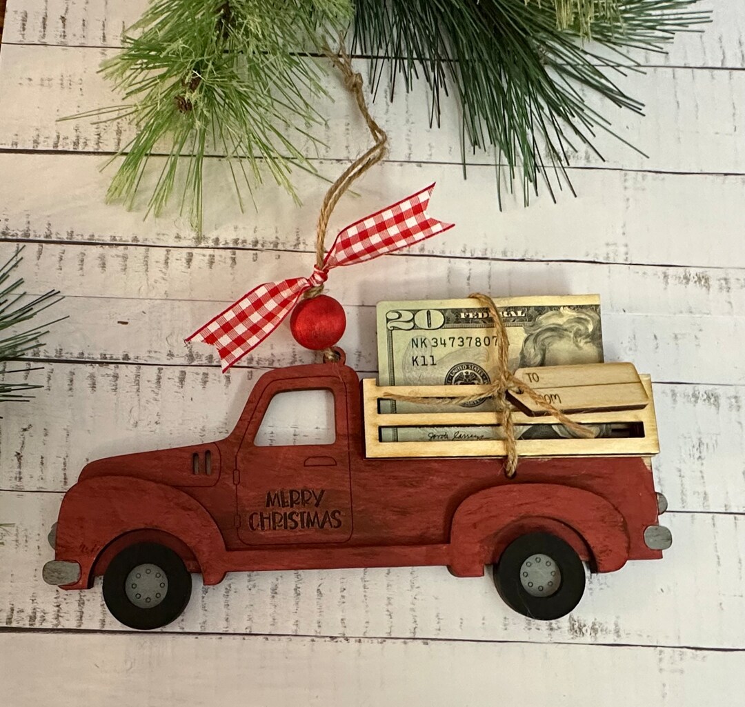 Truck Gift Card Holder, Personalized Gift, Money Holder Gift, Gift Card