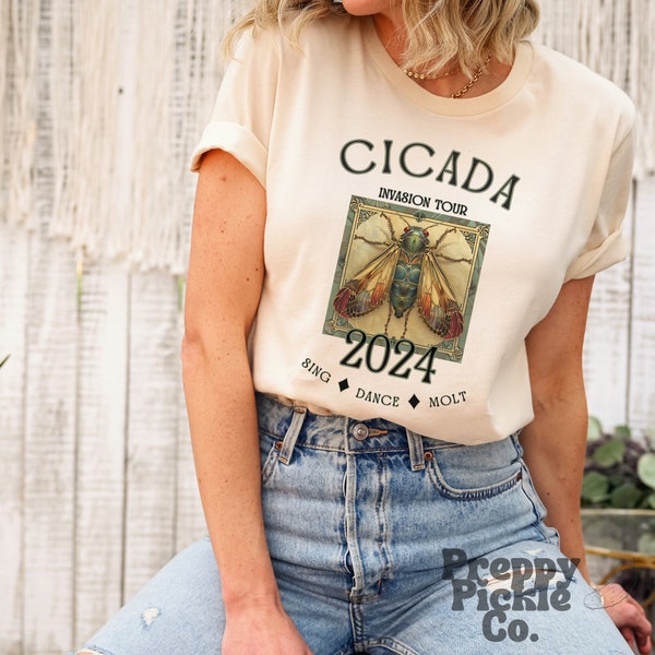 Cicada Invasion 2024 Shirt, They're Back Insect Nature Lover Gift, Funny Bug Tshirt, Entomology Brood Emergence T-Shirt