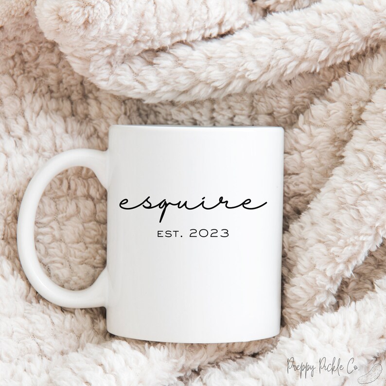 Custom Esquire Mug, Esquire Gifts, Law Student Mugs, Law Graduation Gift, Lawyer Gifts, Law