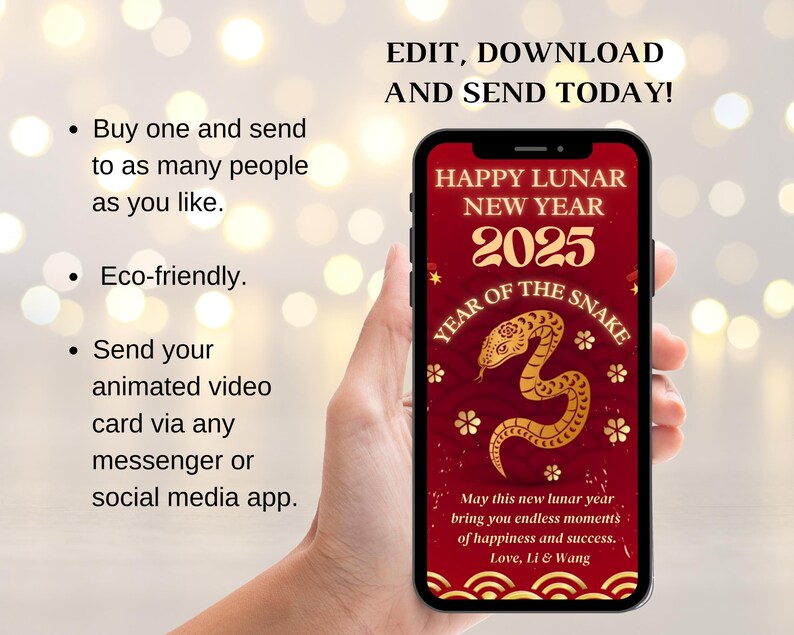 Happy Chinese New Year's Video Card, Animated Happy Chinese New Lunar