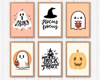 Halloween Prints Set: Spooky Kids Room Decor (Digital Download)