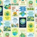 12 Happy Earth Day Printable Cards, Earth Day Cards Set, Cards for ...
