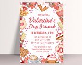 Valentine's Day Brunch Invitation: Editable Template (Digital Download)