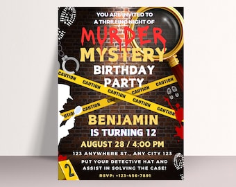 Clue Murder Mystery Invitation - Etsy