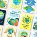 12 Happy Earth Day Printable Cards, Earth Day Cards Set, Cards for ...