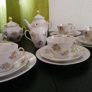 Riga Porzellan Tee-Set ""Sigulda""." UVP