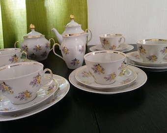 Riga porcelain tea set &quot;Sigulda&quot;. RPR