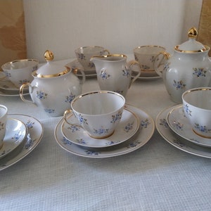 Riga porcelain vintage tea set &quot;Sigulda&quot;. RPR