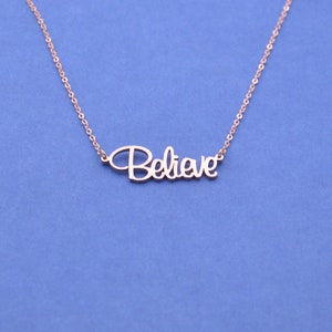 Personalized Rose Gold Name Necklace,Birthday Gift,Gift for Women, Made in USA