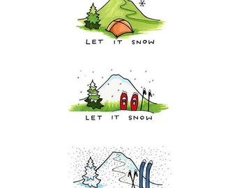 Let It Snow holiday card