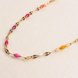 Lesbian Pride Beaded Bracelet, LGBT Queer Jewelry, Rainbow Bracelet, Lesbian Girlfriend Couples Gift, Bisexual Pride Sapphic Gift