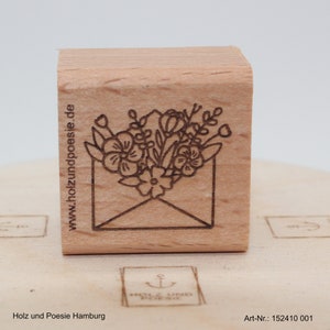 Sello "Carta con flores"