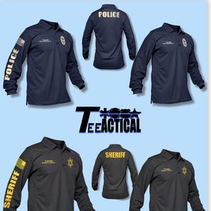 Custom First Responder Tactical Long-Sleeve Polo Shirts