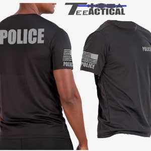 POLICE Short Sleeve Moisture Wicking Shirts