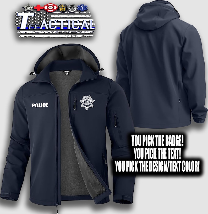 Navy Shell Jacket Design Customizable Navy Softshell Jacket! - Etsy