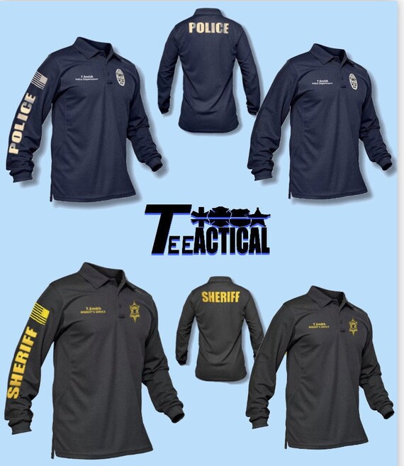 long sleeve police polo shirts