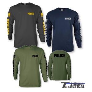 Custom First Responder Police Long Sleeve Shirt