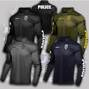 Custom First Responder Tactical Long-Sleeve Polo Shirts