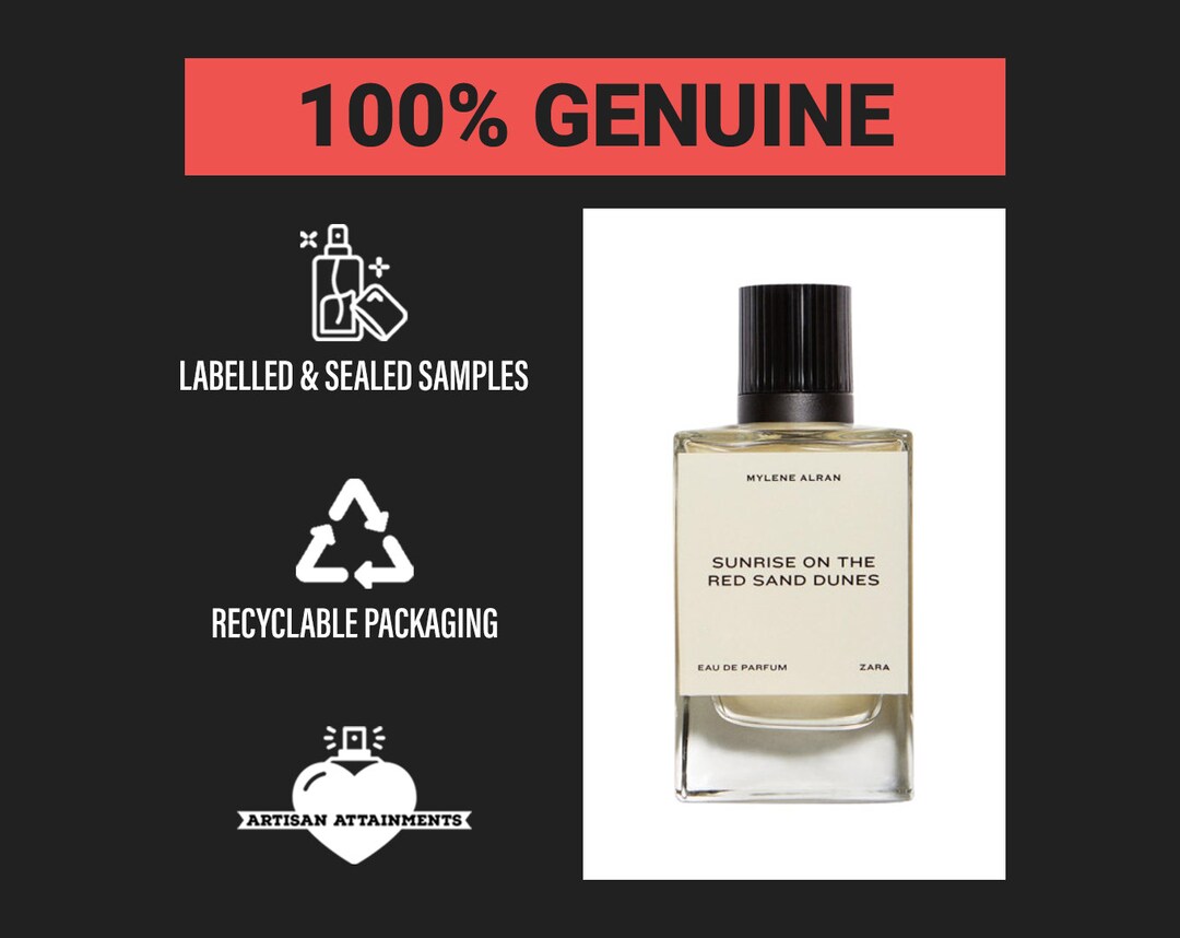 Zara Sunrise on the Red Sand Dunes Edp Fragrance Perfume Cologne Aftershave Scent Travel Spray