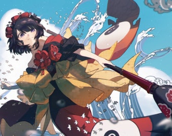 Fate Grand Order Katsushika Hokusai Premium Luster Poster