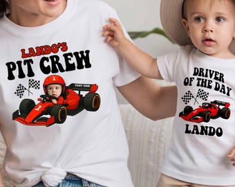 Fast One Red Birthday Shirt, Matching Race Car Birthday, Two Fast Birthday Shirt