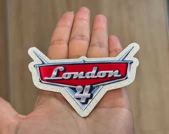 Custom Cars Cupcake Toppers, Personalized Name and Age