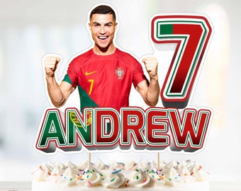 Ronaldo Cake Topper | Cristiano Ronaldo Cake Topper | Ronaldo Portugal | Digital PNG File