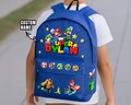 Mario Personalized School Backpack with Name – Kids Mario Backpack – Mario Back to School Gift product logo