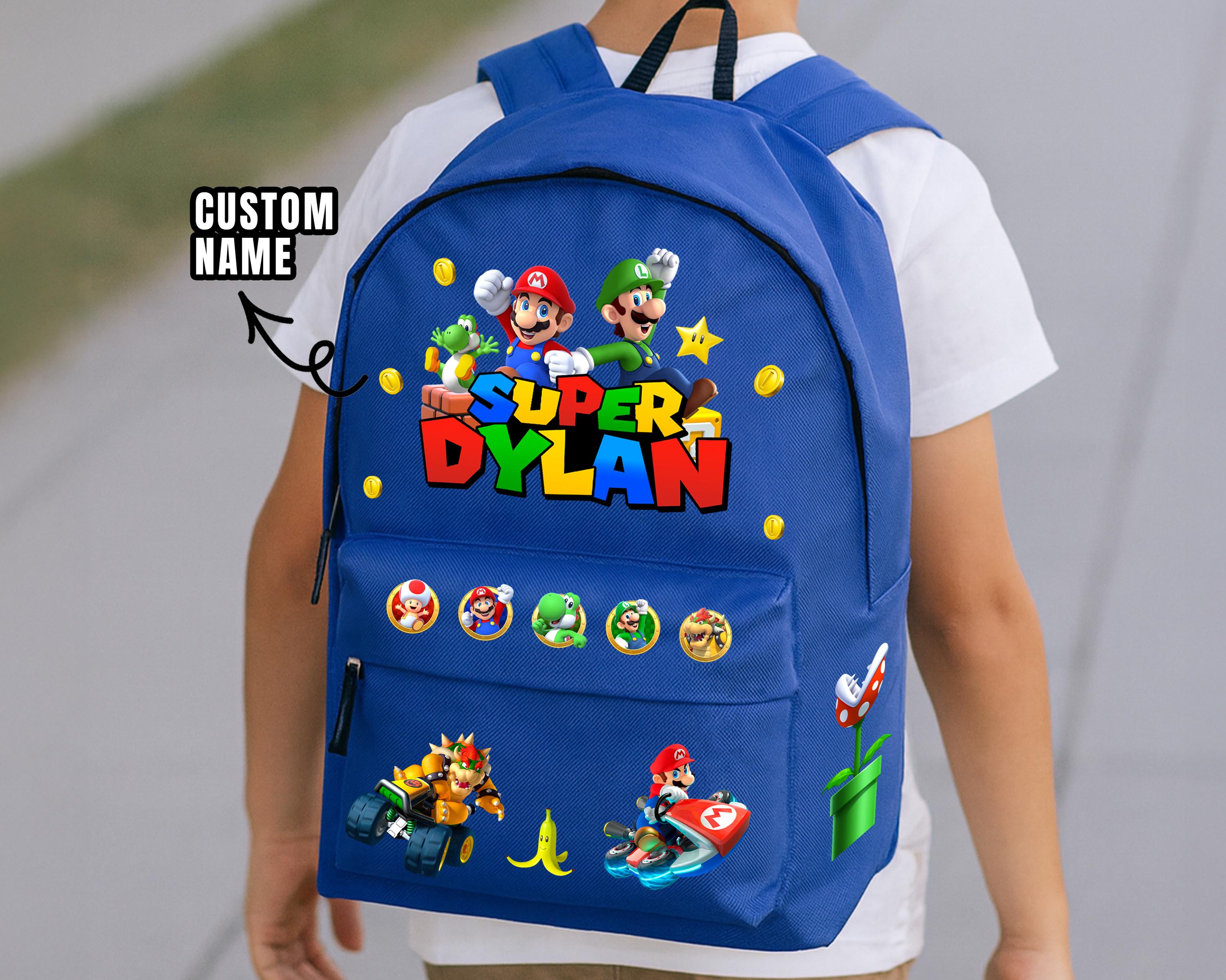 Super Mario Brothers Mario Kart School Bag Mario Kart Super Smash