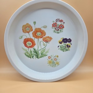 vintage Floral Serving Dish made in Japan