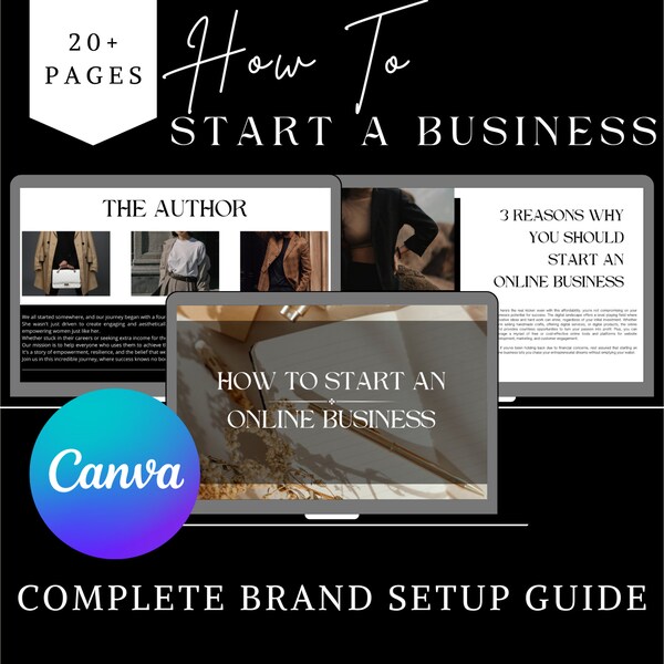 Start a Business Ebook Template, PLR Master Resell Rights Resellable Course, Sellable Ebooks Etsy Seller, How to Sell Canva Templates Guide
