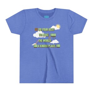 Kindness Quest Kids Tee: Video Game Style Graphic Shirt
