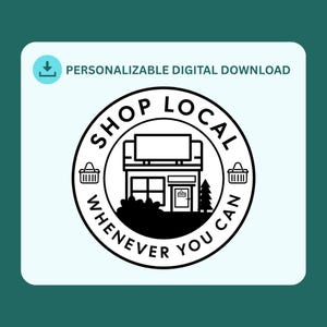 Stickers personnalisables à acheter localement dès que vous le pouvez en téléchargement numérique