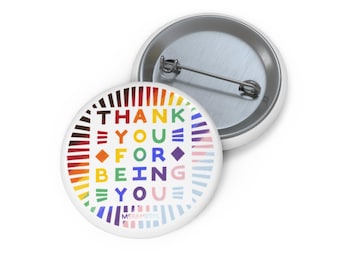 LGBTQ+ Pride Pin Buttons: Rainbow Flag Lapel Pins, Queer Accessories
