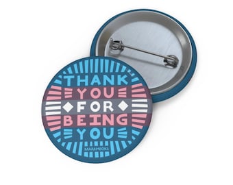 Trans Pride Pin Button: LGBTQ+ Ally Gift, Rainbow Flag