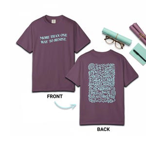 抵抗する方法は一つだけではない Tシャツ | イラスト入りアクションワードのバックデザイン