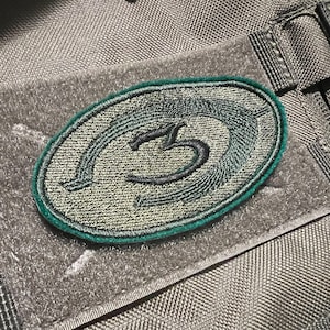 Subdued Green Halo 3 Logo Patch - Hook & Loop for OCP Uniforms