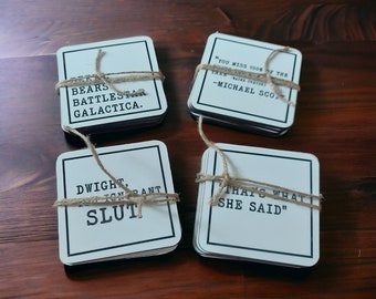 The Office TV Show Quote Coasters