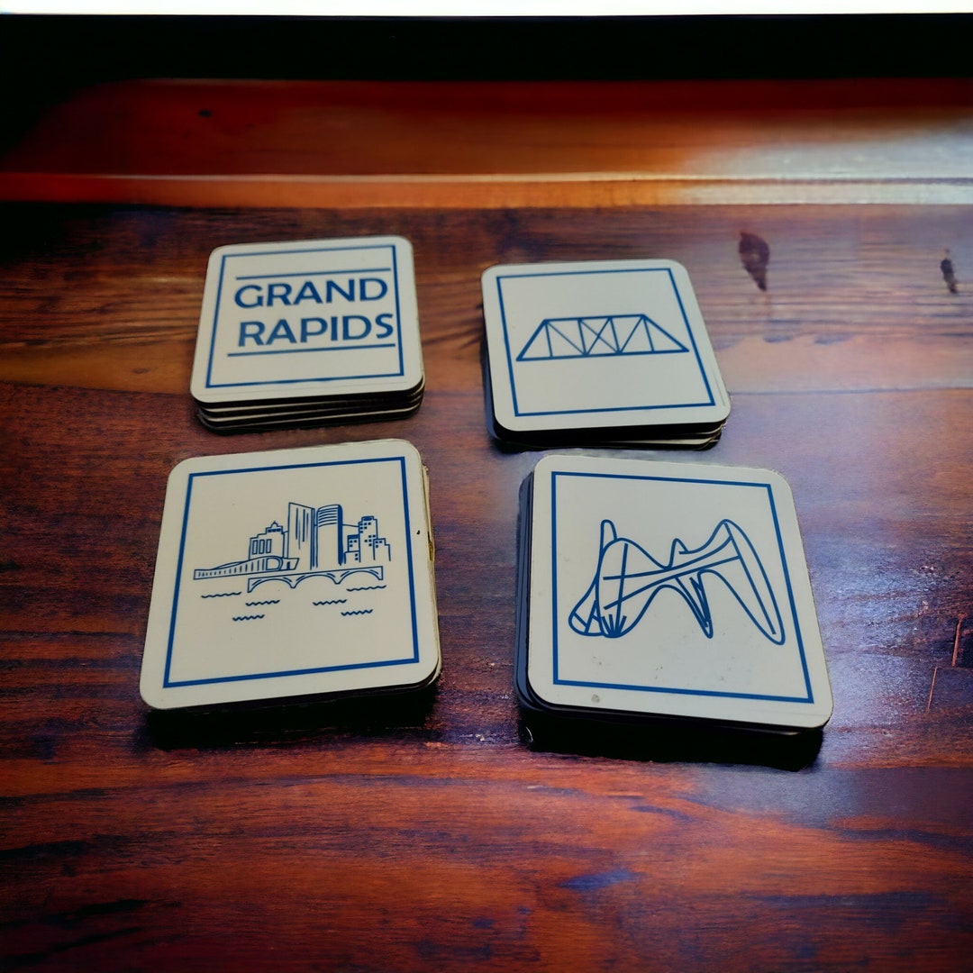 Grand Rapids Michigan Themed Coasters Etsy